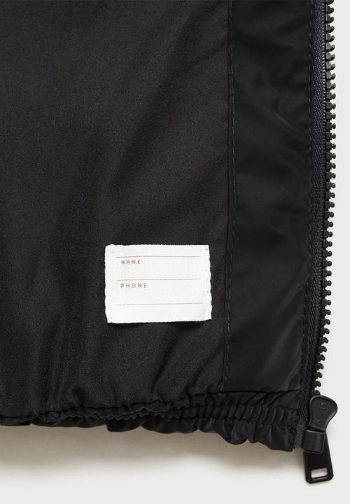 MANGO - Puffer coat aurora - black