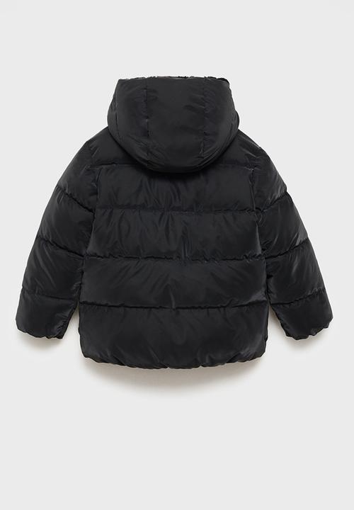 MANGO - Puffer coat aurora - black
