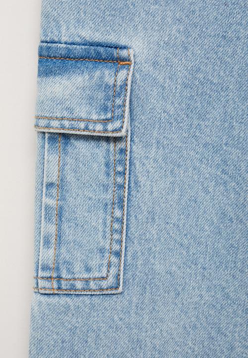 MANGO - Jeans bondi - open blue