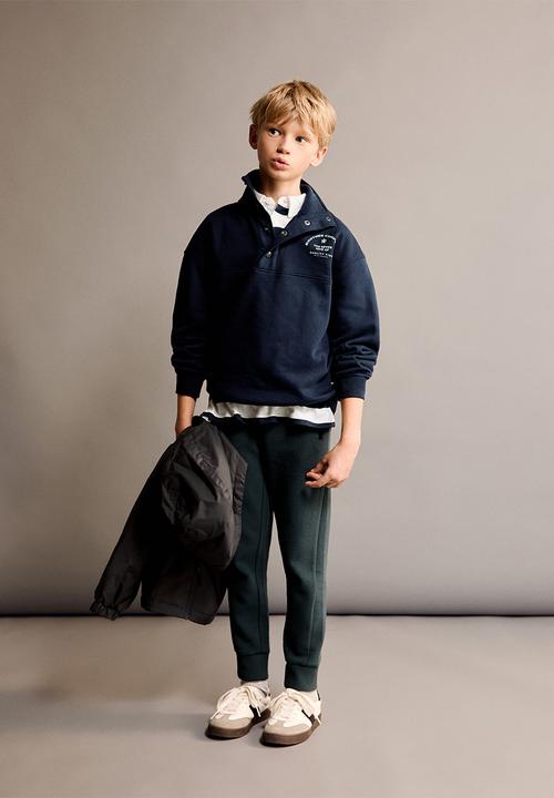 MANGO - Joggers otozip - dark green
