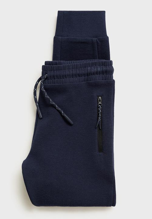 MANGO - Joggers otozip - navy