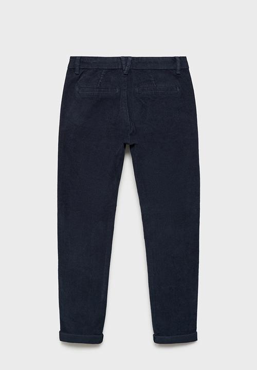MANGO - Trousers canigo - navy
