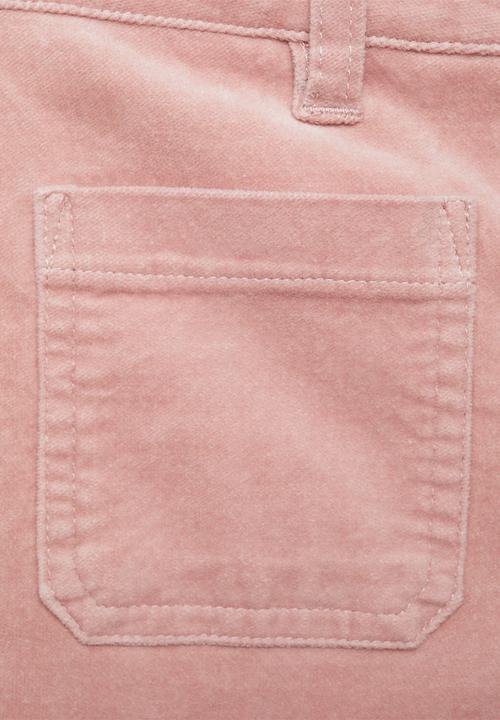 MANGO - Trousers velvet - pink
