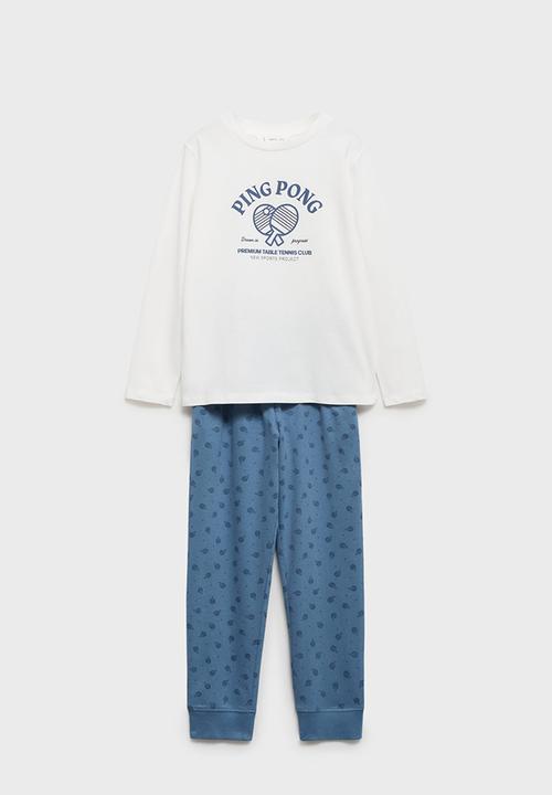 MANGO - Pyjama pingpong - medium blue