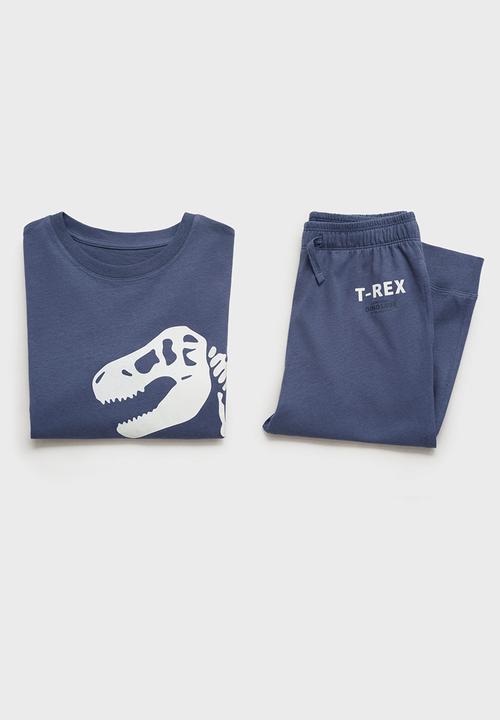 MANGO - Pyjama skeleton - medium blue