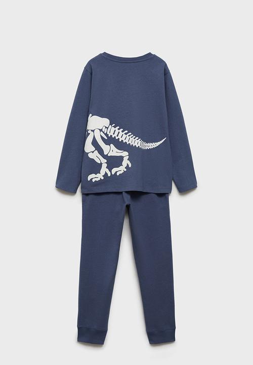 MANGO - Pyjama skeleton - medium blue
