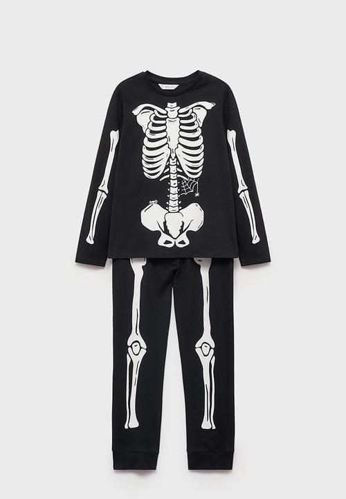 MANGO - Pyjama bones - black