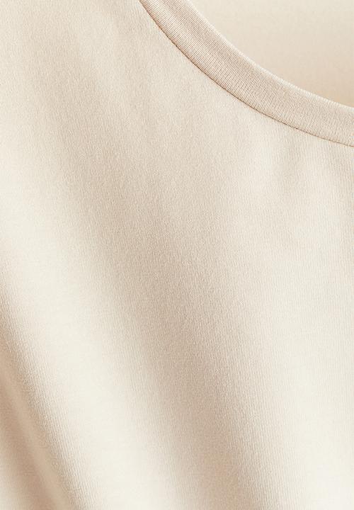 H&M - T-shirt dress - light beige
