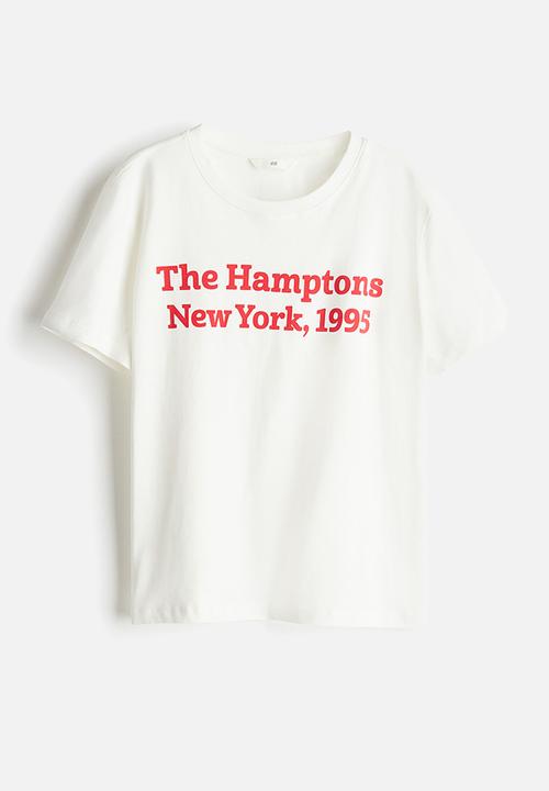 H&M - Cotton T-shirt - White The Hamptons