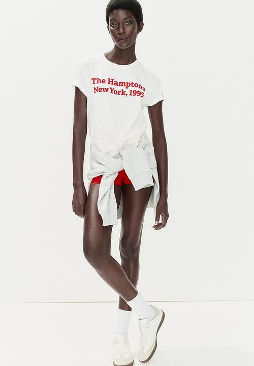 H&M - Cotton T-shirt - White The Hamptons