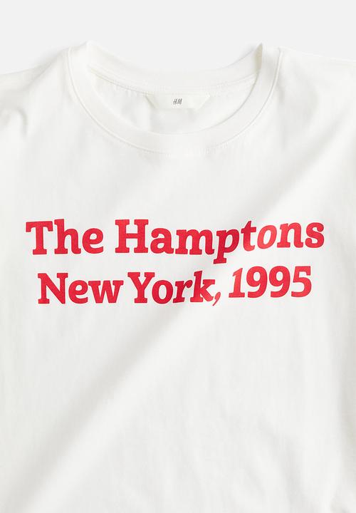 H&M - Cotton T-shirt - White The Hamptons