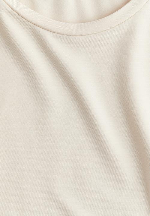H&M - Fitted T-shirt - light beige