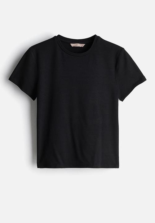 H&M - Fitted T-shirt - black