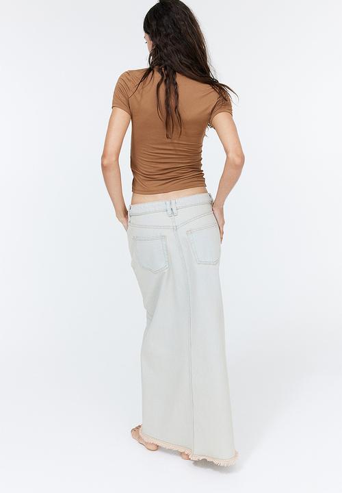 H&M - Fitted T-shirt - brown