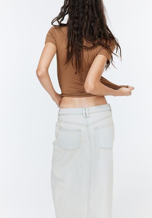H&M - Fitted T-shirt - brown