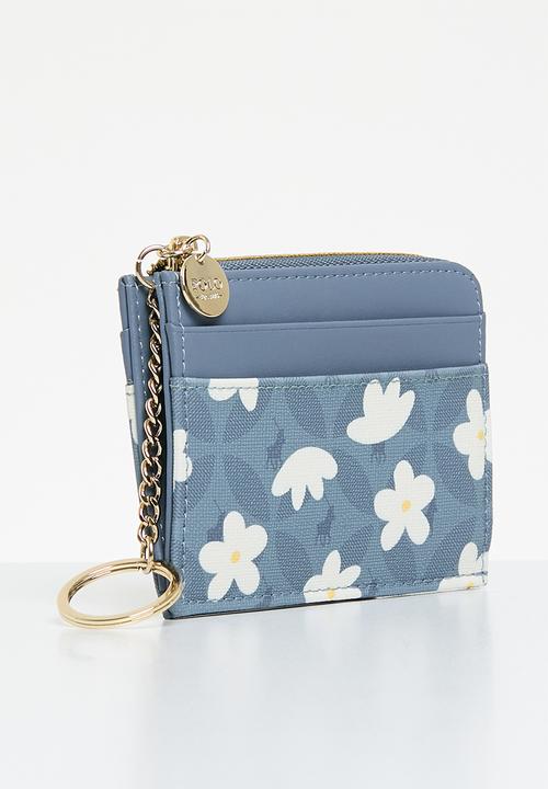 POLO - Meadow l-zip card holder with key ring - blue