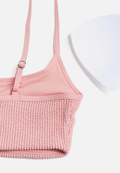 H&M - Padded bikini top - light pink