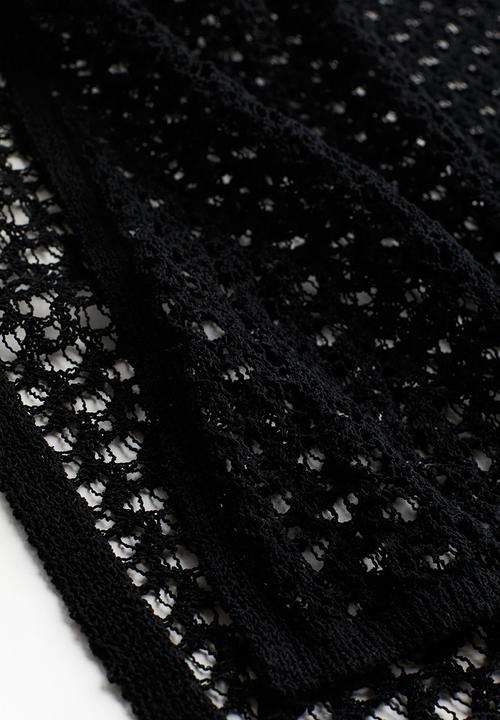H&M - Crochet-look beach dress - black