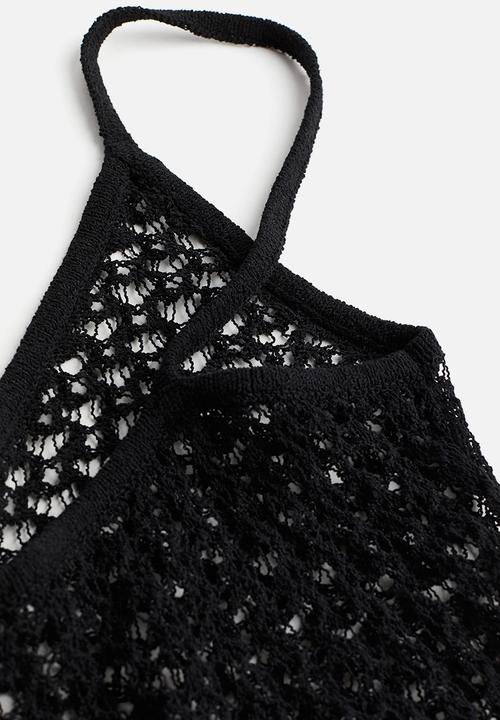 H&M - Crochet-look beach dress - black