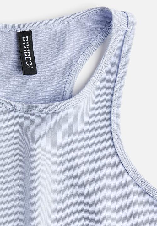 H&M - Ribbed vest top - light blue