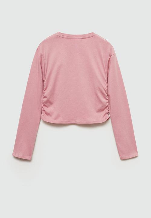 MANGO - T-shirt montil - pink