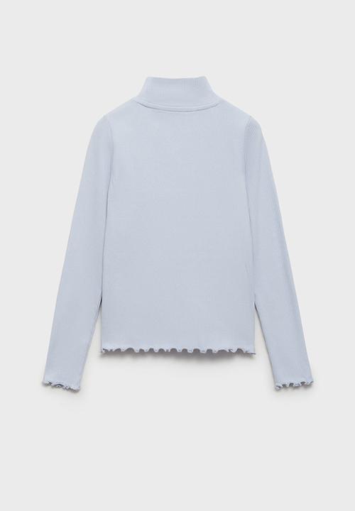 MANGO - T-shirt turborib - light/pastel blue