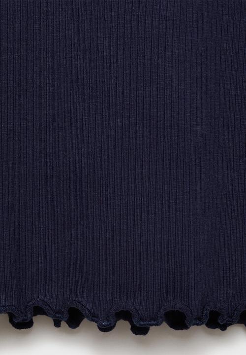 MANGO - T-shirt turborib - navy