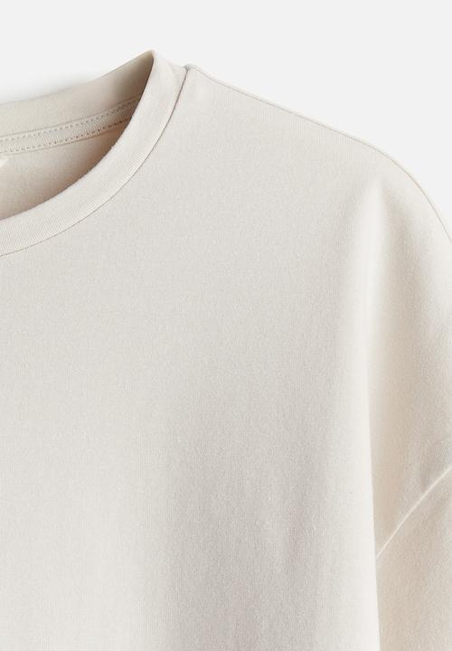 H&M - T-shirt - light beige