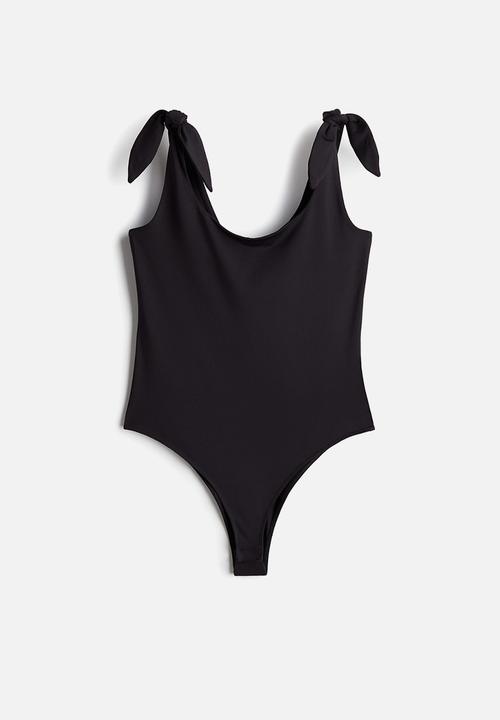 H&M - Tie-strap body - black
