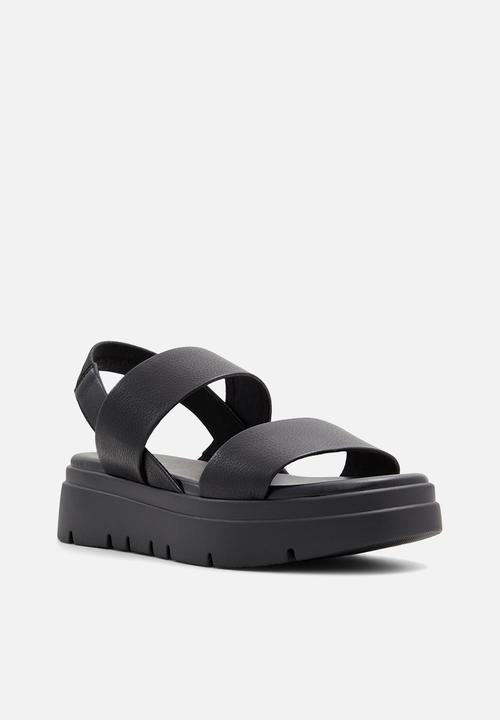 Call It Spring - Adia Flatform Slingback - Black