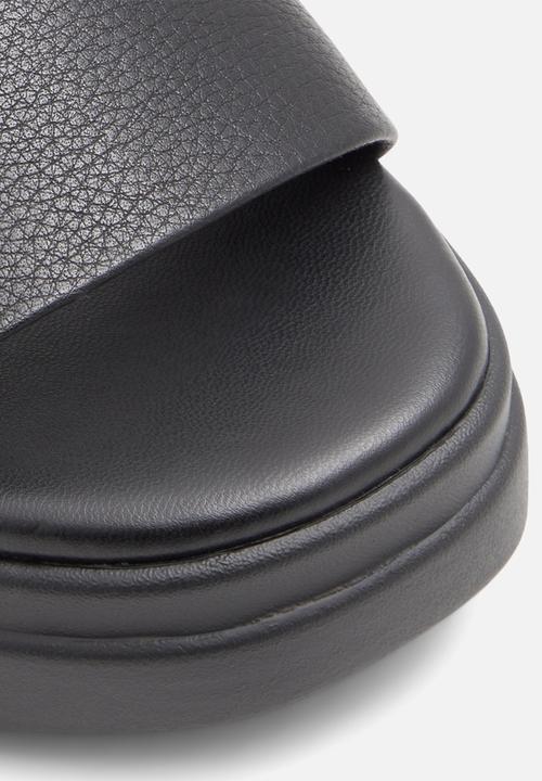 Call It Spring - Adia Flatform Slingback - Black