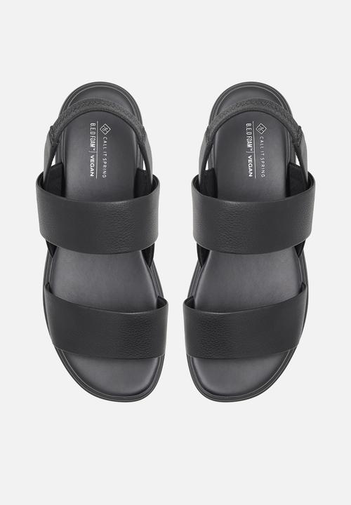 Call It Spring - Adia Flatform Slingback - Black