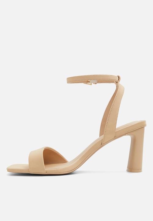 Call It Spring - Rorii Ankle Strap Block Heel - Bone