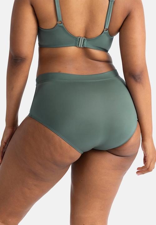 DORINA - Plus Oda midi bikini bottom - green