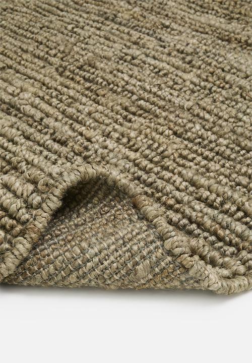 Sixth Floor - Hand Woven Chunky Jute Rug - Khaki