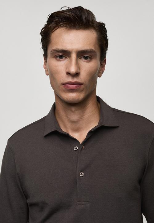 MANGO - Polo shirt barce - brown
