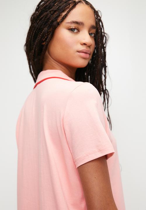 Trendyol - Cotton Nightshirt - Pink