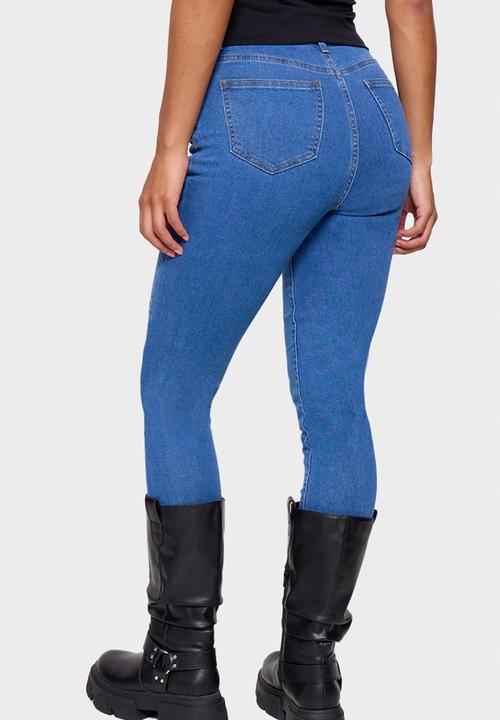 PrettyLittleThing - PLT L30 5 Pocket Skinny Jeans - Mid Blue
