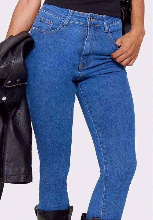 PrettyLittleThing - PLT L30 5 Pocket Skinny Jeans - Mid Blue