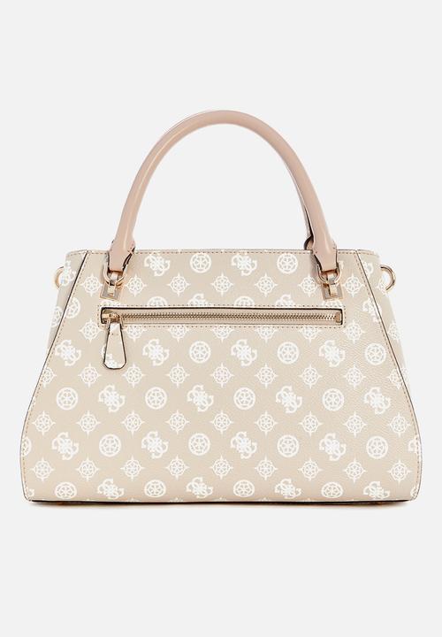 GUESS - Noelle luxury satchel - sand logo
