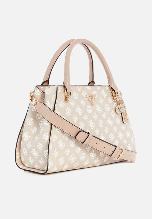 GUESS - Noelle luxury satchel - sand logo