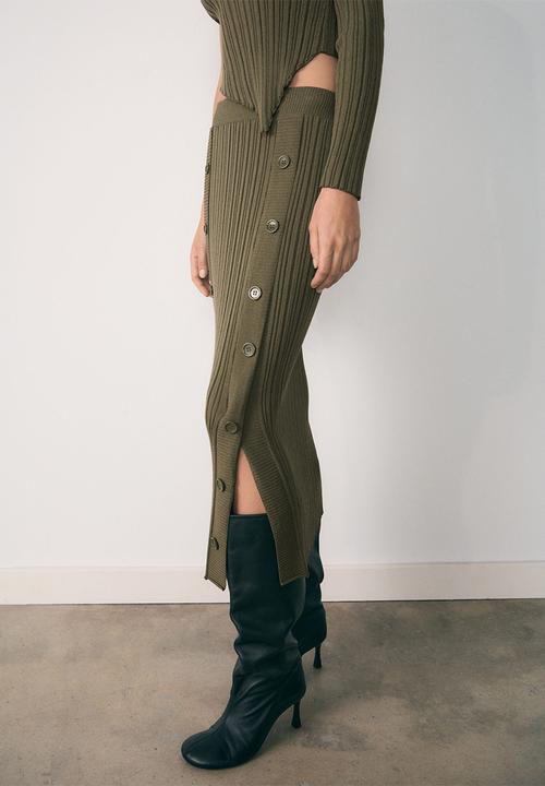 MANGO - Sally Skirt - khaki