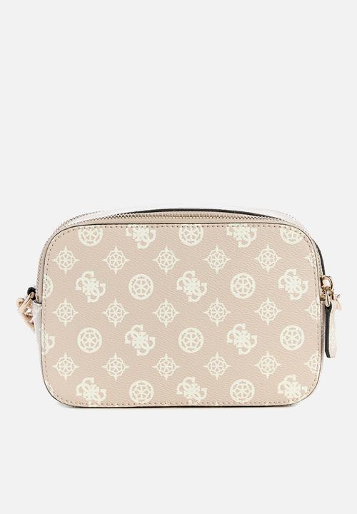 GUESS - Noelle camera crossbody - sand logo