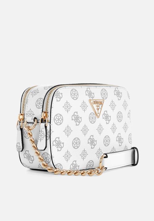 GUESS - Noelle camera crossbody - white logo
