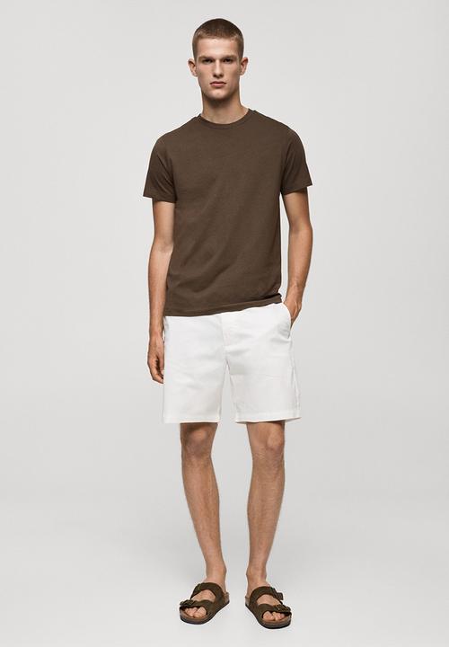 MANGO - T-shirt cherlo - dark brown