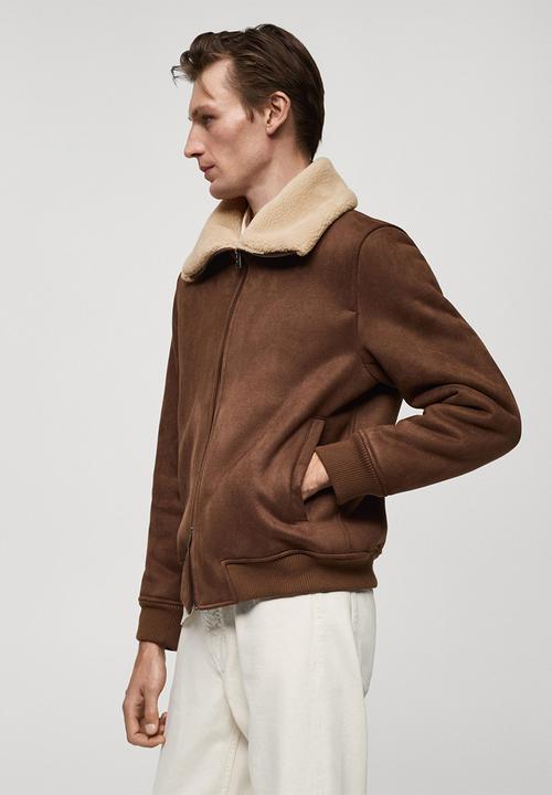 MANGO - Jacket ander - brown