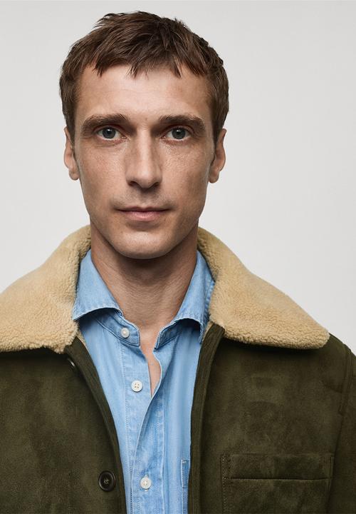 MANGO - Jacket addo - beige & khaki