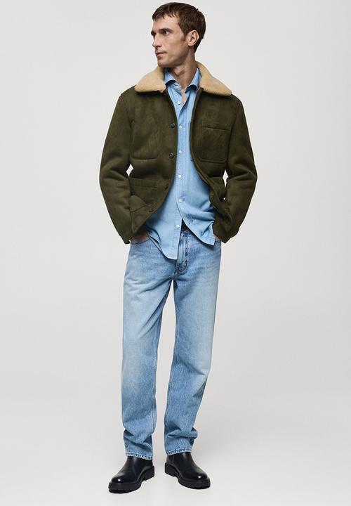 MANGO - Jacket addo - beige & khaki