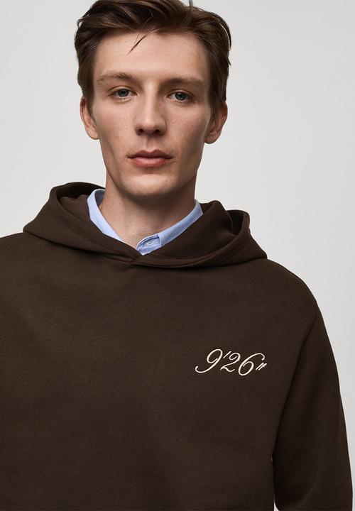MANGO - Sweatshirt numbers - dark brown