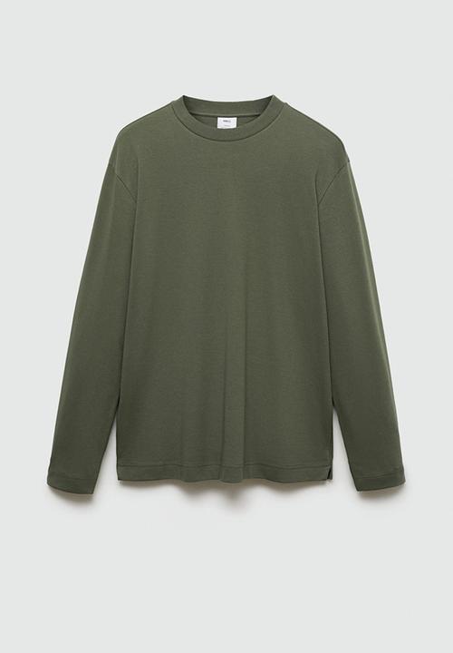 MANGO - T-shirt garet - medium green